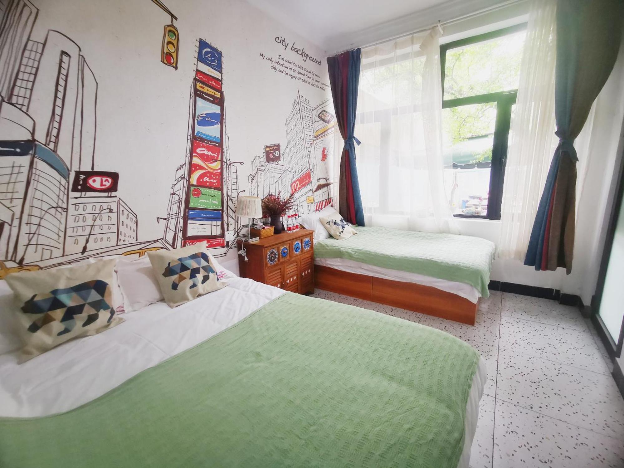 Encounter Garden Great Wall Holiday Guesthouse Peking Zimmer foto